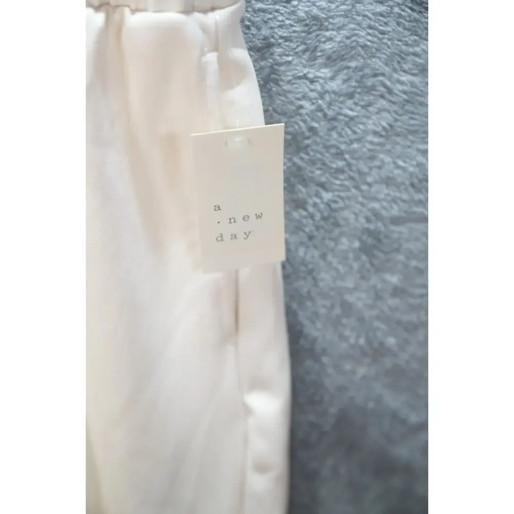 A NEW DAY WOMENS CREAM PULL ON PANTS XL
